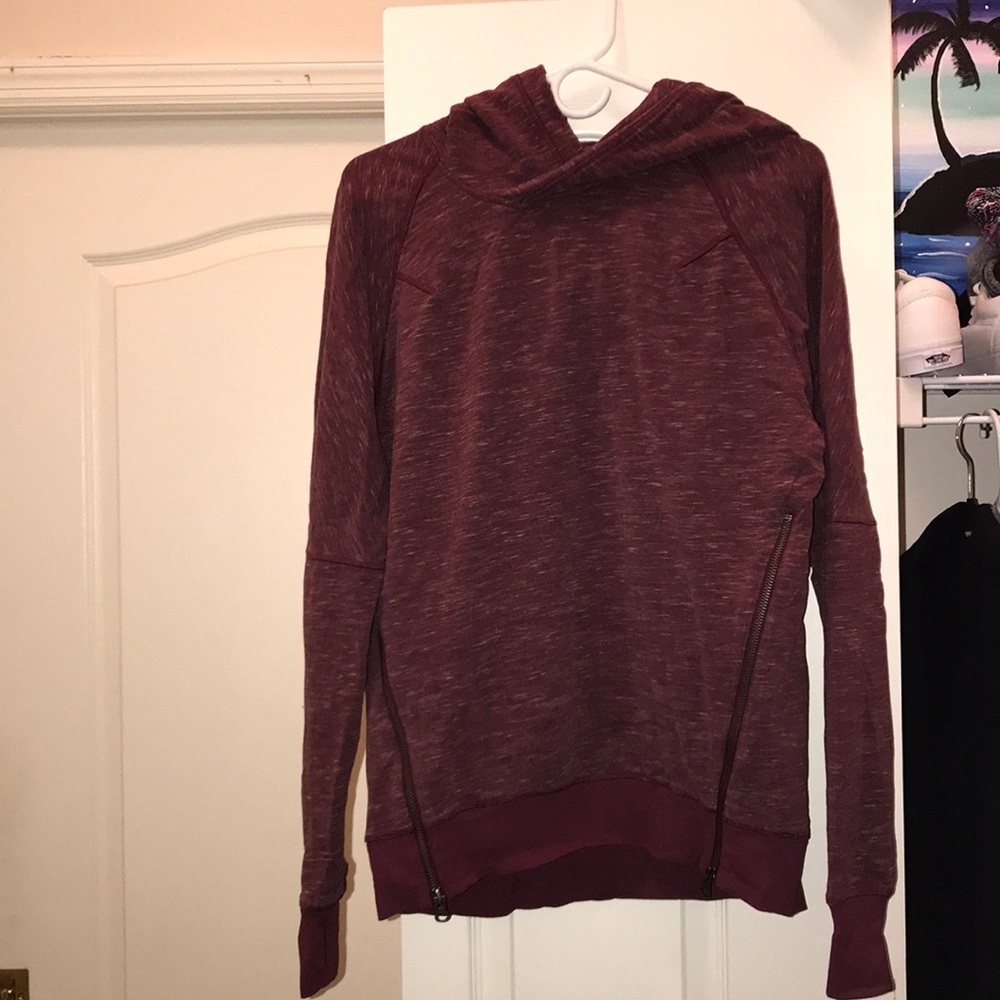 Hooded, side zip lulu sweatshirt